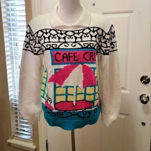Vintage Heirlooms Cafe Creole sweater size small